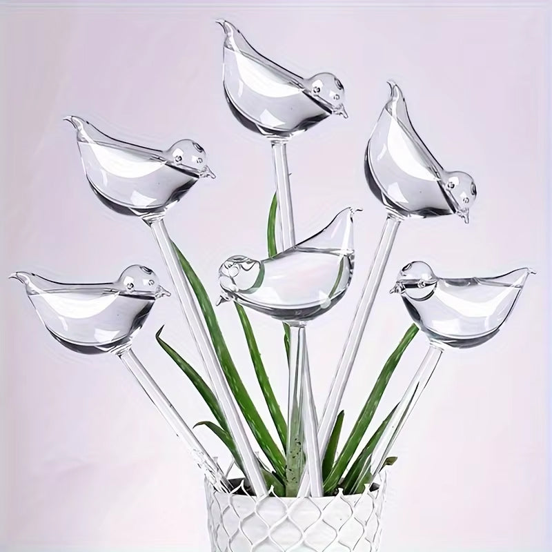 5-Pack Bird-Shaped Self-Watering Globes