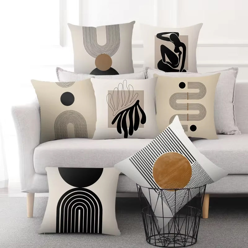 Abstract Line Cushion Cover