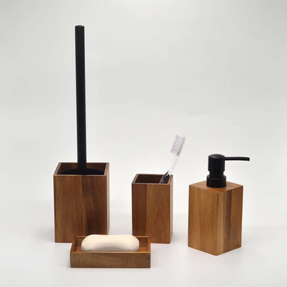 Acacia Wood Bathroom Set