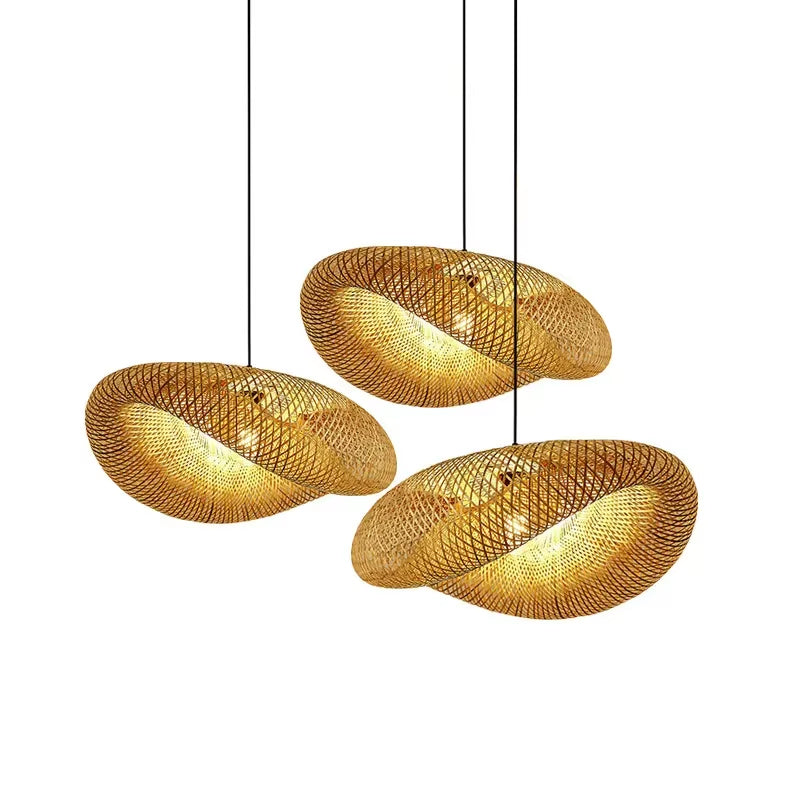 Bamboo Woven Pendant Light