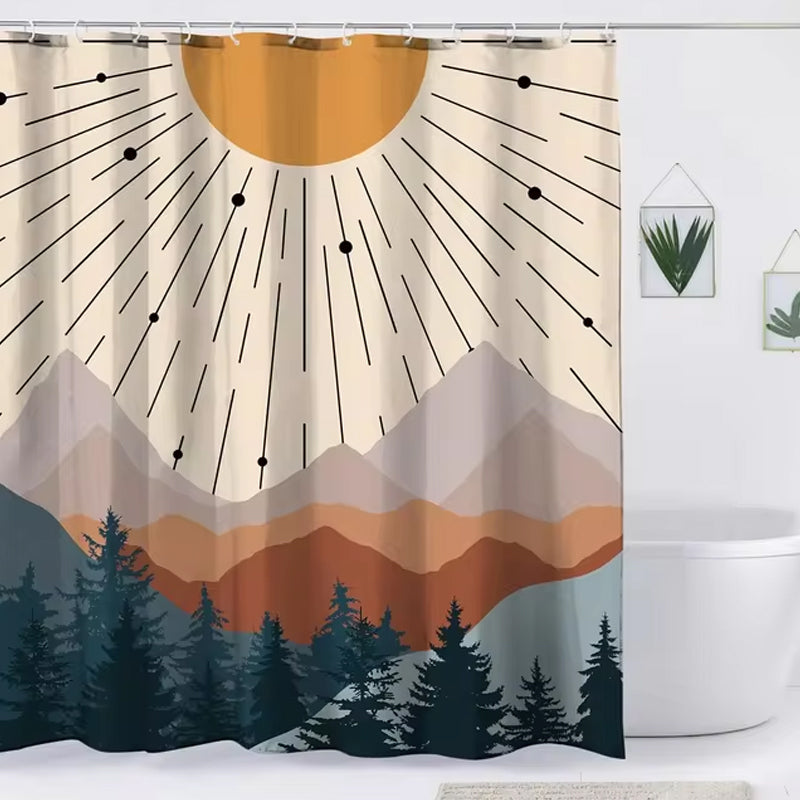 Bohemian Abstract Shower Curtain