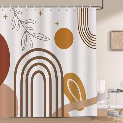 Bohemian Abstract Shower Curtain