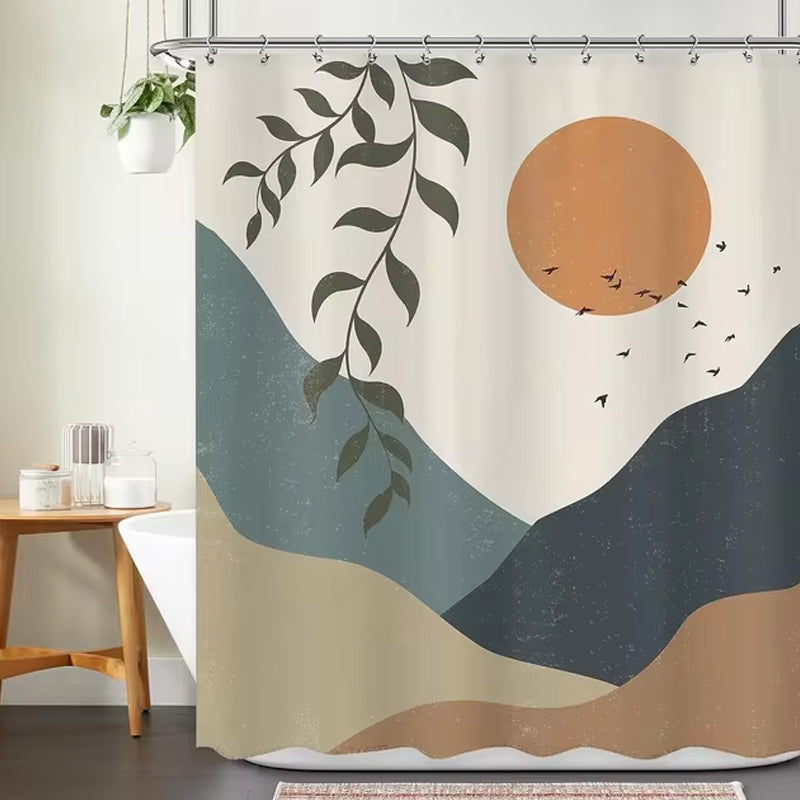 Bohemian Abstract Shower Curtain