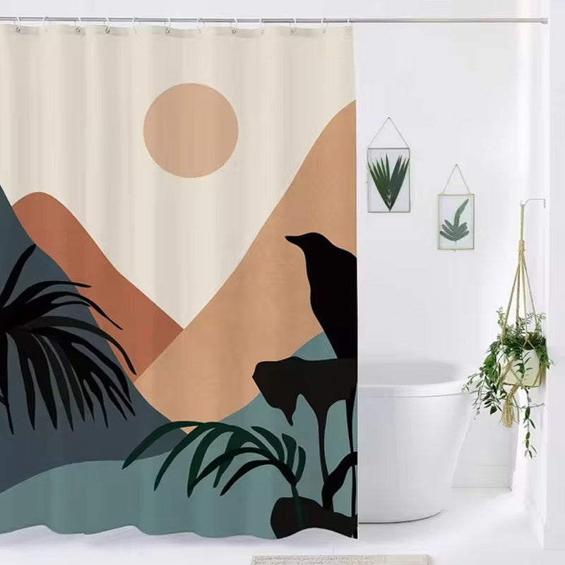 Bohemian Abstract Shower Curtain