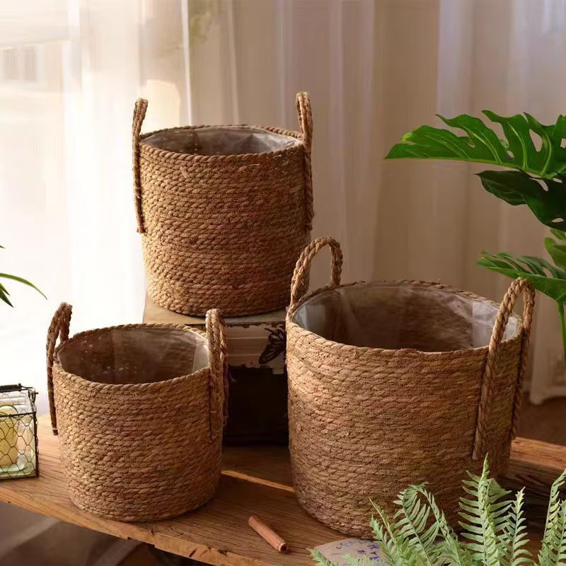 Extra Large Straw Flower Pot