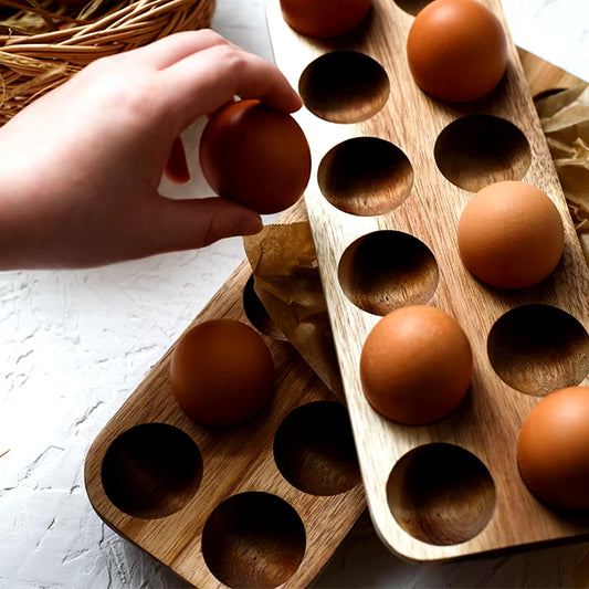 Japanese Wooden Egg Storage Box