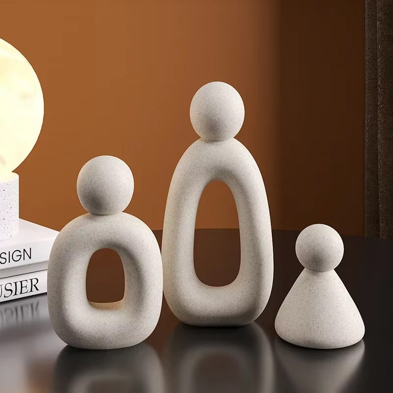 Minimalist Family Statue