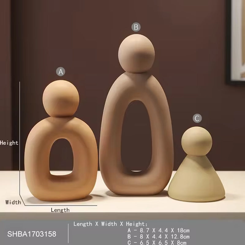 Minimalist Family Statue