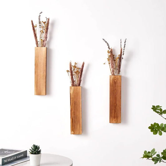 Modern Wood Hanging Vase