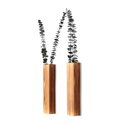 Modern Wood Hanging Vase