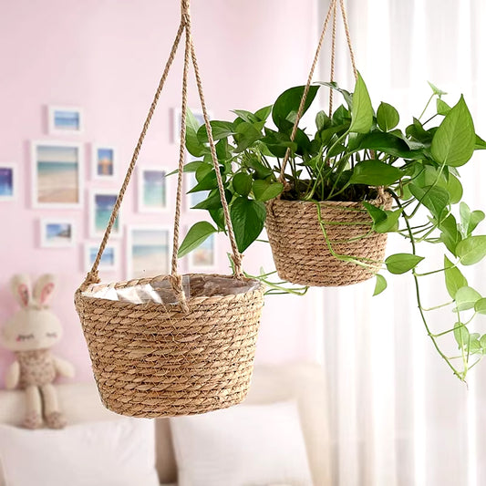 Straw Rope Wall Planter