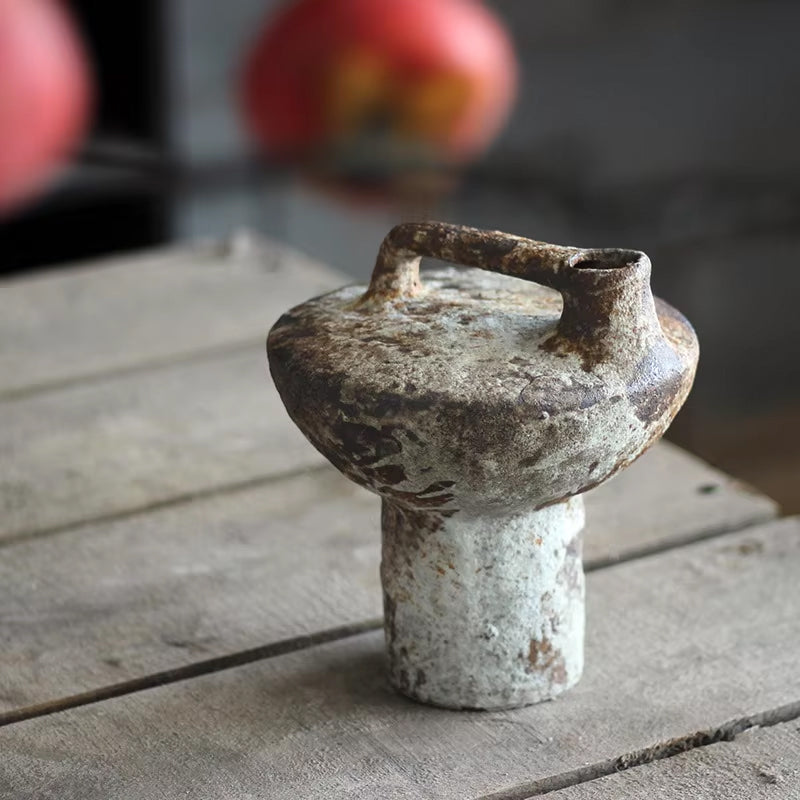 Vintage Wabi-Sabi Ceramic Vase