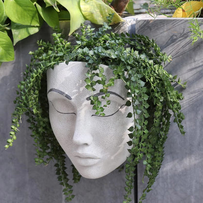 Wall Planter in the Shape of a Face