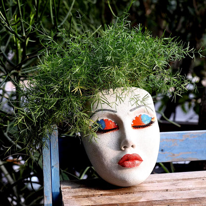 Wall Planter in the Shape of a Face