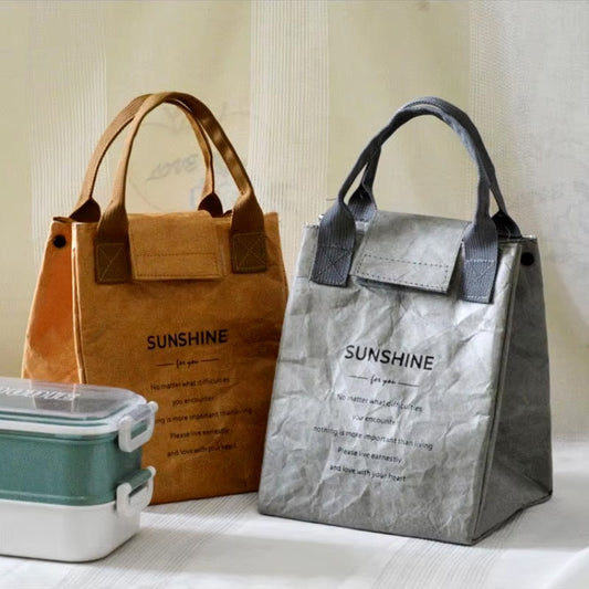 Waterproof Insulated Paper Lunch Bag