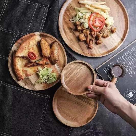 Wooden Round Serving Platter